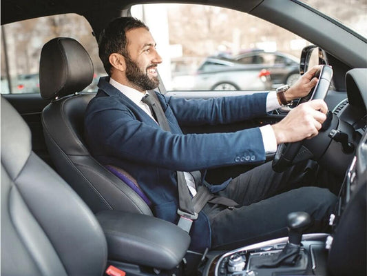 Cojín lumbar en el coche