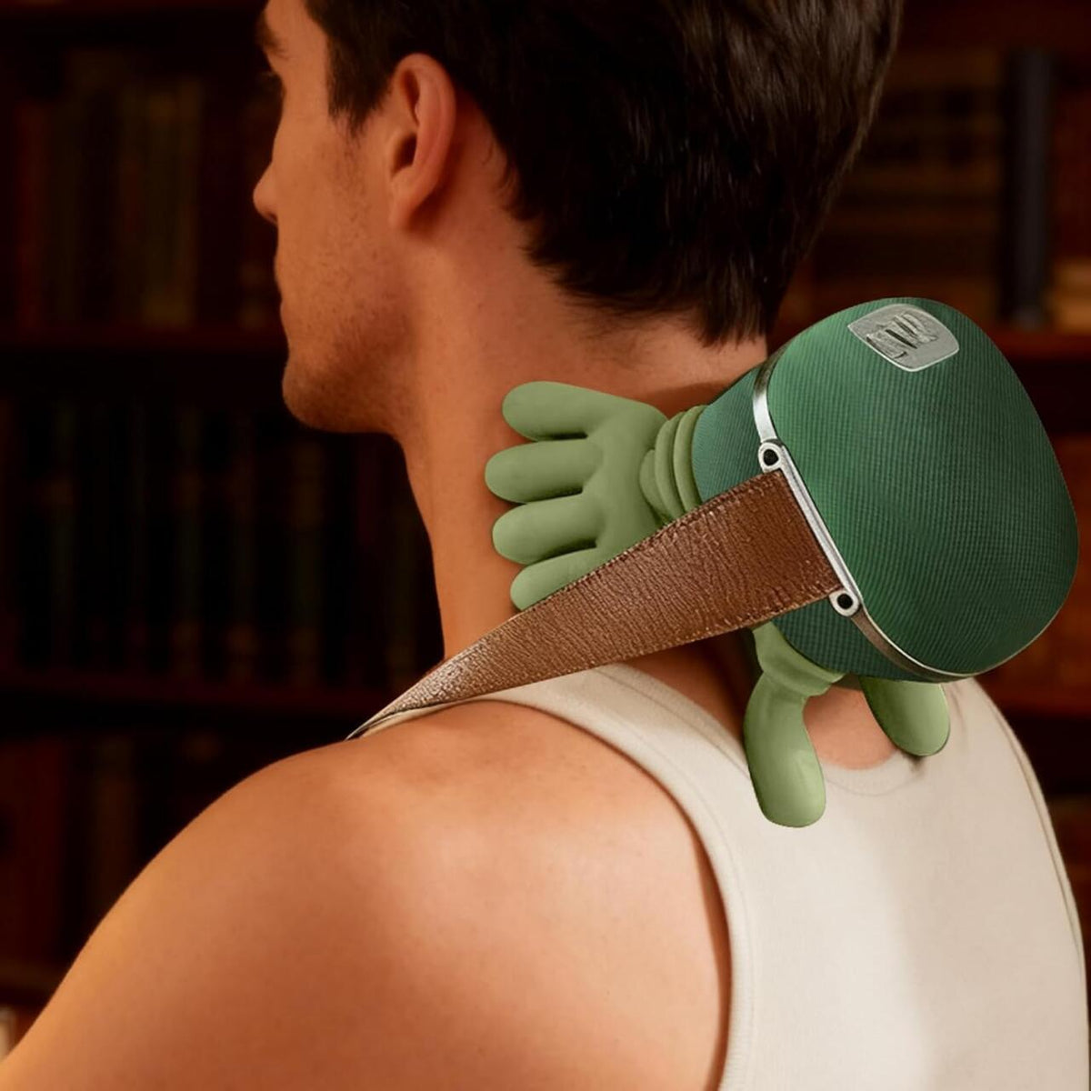Masajeador Cervical 4D con Calor – Efecto Manos Reales