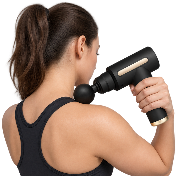 Pistola de Masaje Muscular – 6 Velocidades y 6 Cabezales