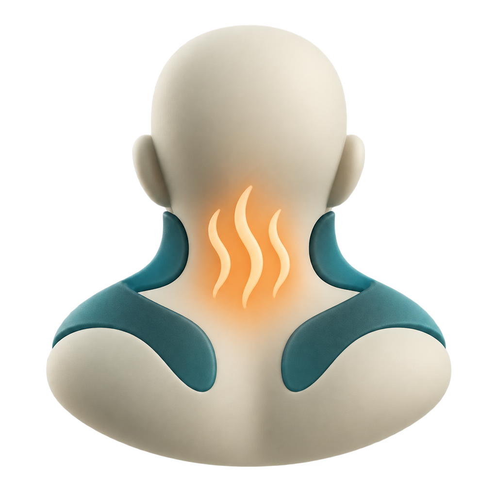 Masajeador Cervical 4D con Calor – Efecto Manos Reales